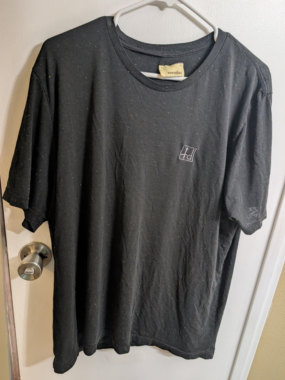 Towndust Men's Black Crew Neck T-Shirt